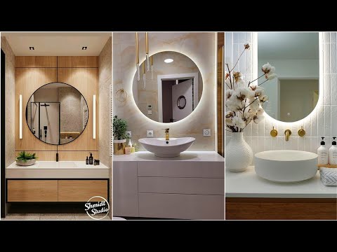 2023 Banyo Aynası Dekorasyon Fikirleriyle 200 Küçük Banyo Tasarımı | Modern Banyo Fayans Tasarımları