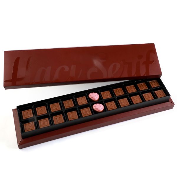 22 Harfli Çikolata Doğum Günü Hediyesi.