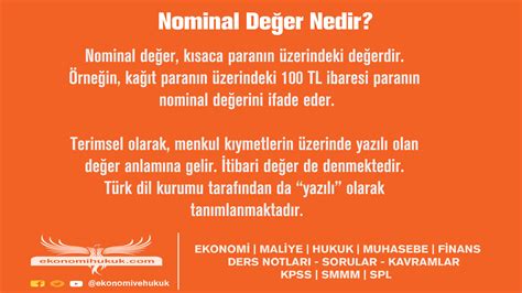 Nominal Değer Nedir?