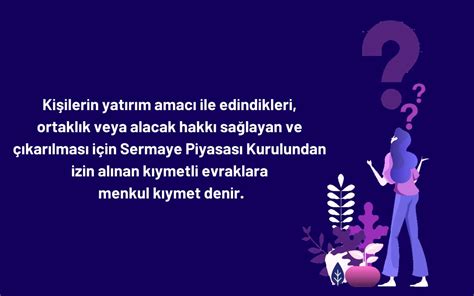 Menkul Kıymet Nedir?