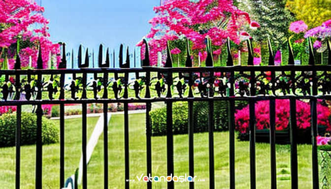 Bahçe Çiti Tasarımında Farklı Alternatifler 4 Ferforje Çitler