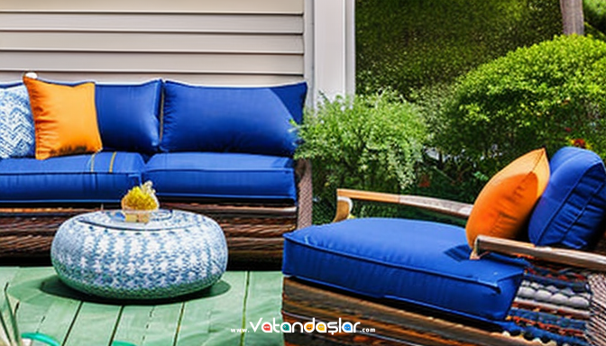 Renkli Minderler ve Yastıklar