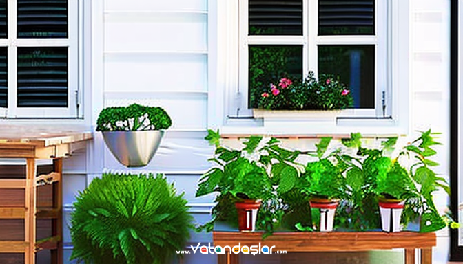 Balkon Süsleme Fikirleri ile Dış Mekanı Güzelleştirin 5 Doğal Renkler
