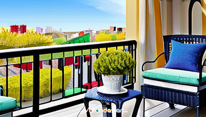 Balkon Süsleme Fikirleri ile Dış Mekanı Güzelleştirin 1 Desenli Perdeler