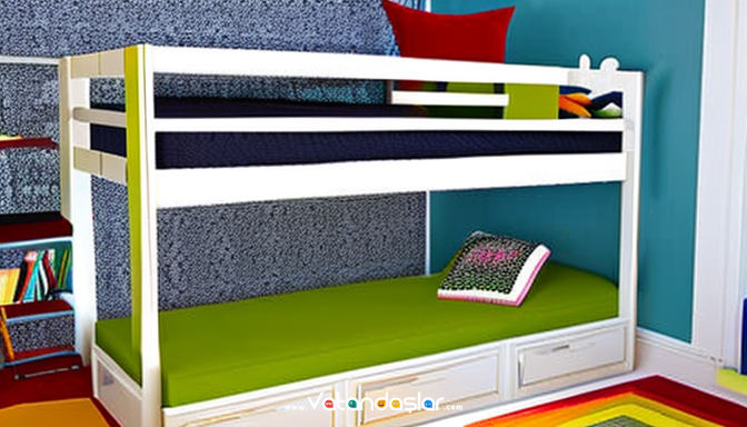 IKEA Genç Odası Fikirleri ile Modern Tasarımlar 4 Yatak ve Çalışma Alanı